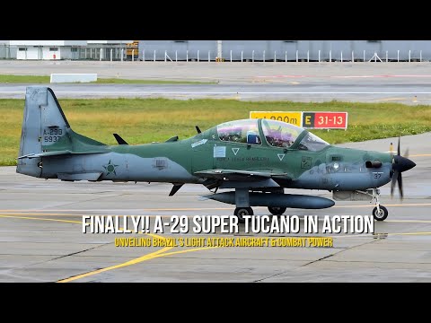 Finally!! A-29 Super Tucano in Action | Unveiling Brazil’s Light Attack Aircraft & Combat Power