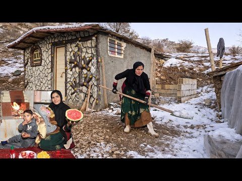Yalda Night in a Freezing Mountain Shelter ❄️ A Nomadic Mother’s Life