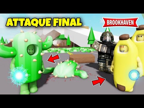 CACTUS VS BANANAS IN THE FINAL ATTACK (THE MOVIE)! BROOKHAVEN RP - ROBLOX