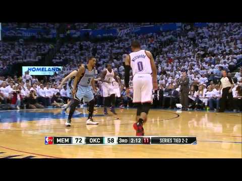 NBAPlayoffs: Serge Ibaka vs Memphis Grizzlies 2014.04.29 (1st Round - Game 5)