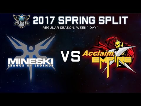Pro Gaming Series 2017 Spring Split Week 1 Day 1 - MSK vs AEX