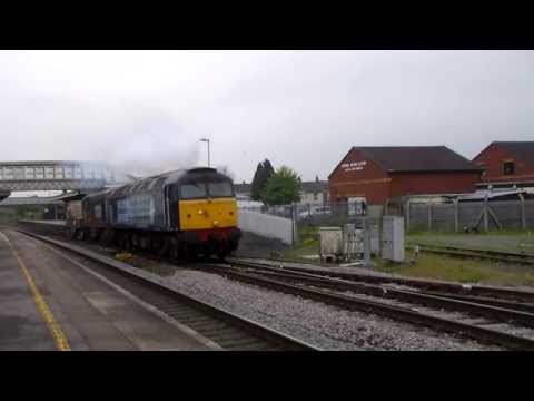 57012 and 20304 departs Bridgwater with 6M63 on 25th April 2014