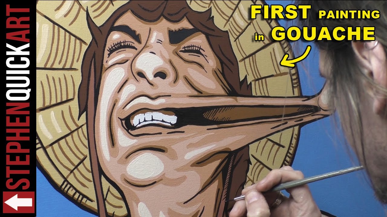 Monkey D. Luffy - ONE PIECE PAINTING -  Painting in Gouache for the first time.