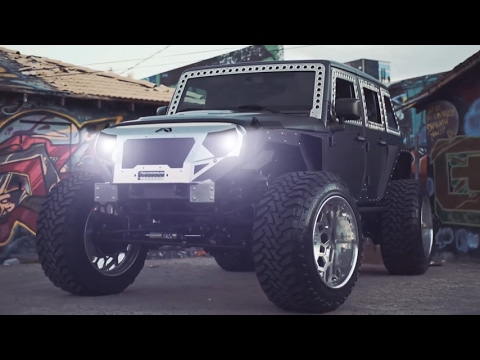 Grid Off Road GF0 Wheels on Voltron Jeep Wrangler