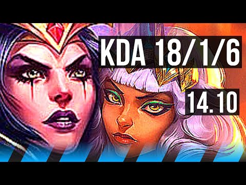 LEBLANC vs QIYANA (MID) | 18/1/6, 52k DMG, Legendary, 4k comeback | EUW Grandmaster | 14.10