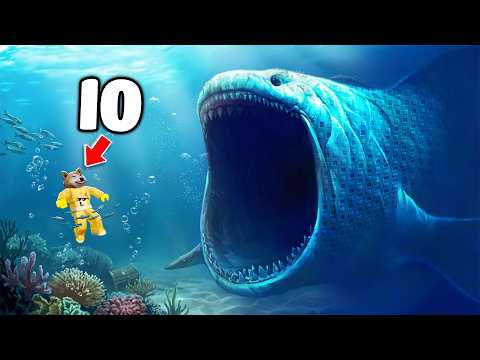 HO NUOTATO TROPPO IN PROFONDITÀ NELL'OCEANO SU ROBLOX DIVE DOWN E...