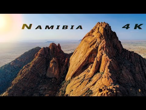 Flying through Namibia - 4K