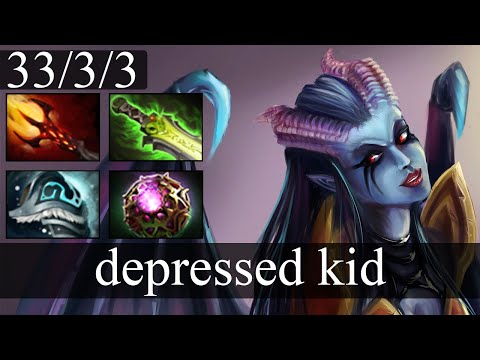 CIS.depressed kid - Queen of Pain | Midlane Gameplay Dota 2 Patch 7.30e
