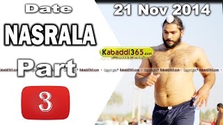 Nasrala (Hoshiarpur) Kabaddi Tournament 21 Nov 2014 Part 1 by Kabaddi365.com