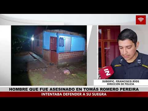 MURIÓ AL INTENTAR DEFENDER A SU SUEGRA DE UNA AGRESIÓN EN TOMÁS ROMERO PEREIRA