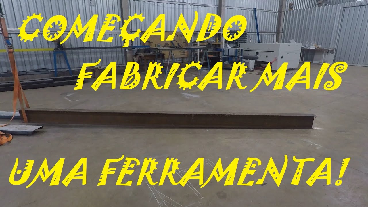 FABRICANDO PONTE ROLANTE MOVEL PARA 2 TONELADAS - ESSE É O PÉSÃO