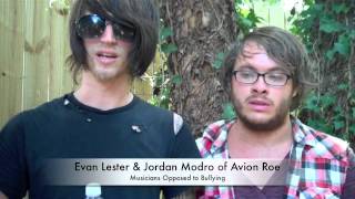 Avion Roe Joins Musicians Opposed to Bullying