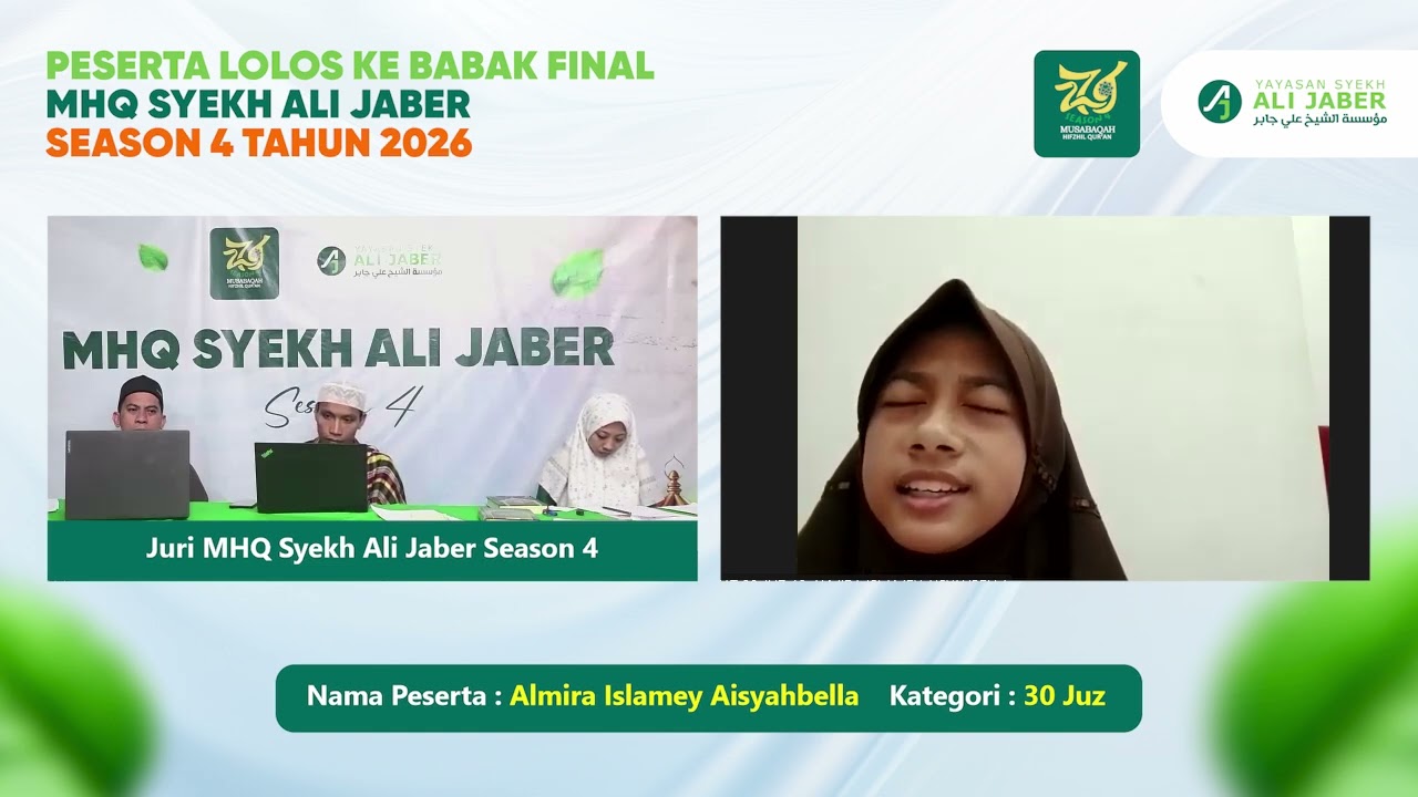 LOLOS FINAL KATEGORI 30 JUZ MHQ SEOSON 4!! // ALMIRA ISLAMAY