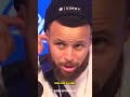 Steph Curry speaks after returning from injury #shorts
