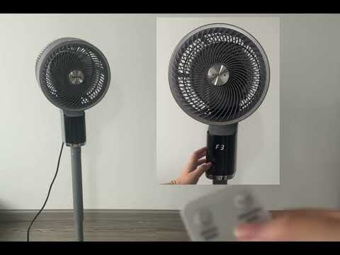 Vídeo de Persa Ventilador de Pie Gris Cromo con Mando Fabrilamp