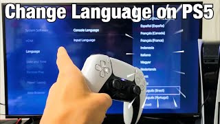 PS5: How to Change Language + Change Back to Engli