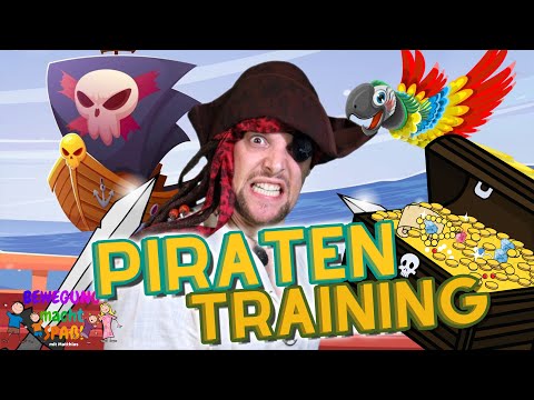 Bewegungsreise für Kinder 😃 Pirat Burpee findet den geheimen Schatz! 👑 Teil 2