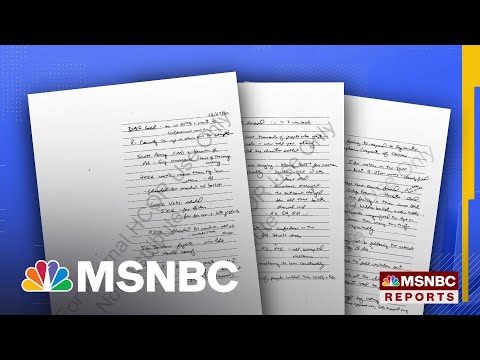 Trump Asked Top DOJ Officials To Declare 2020 Election 'Corrupt,' Notes Show