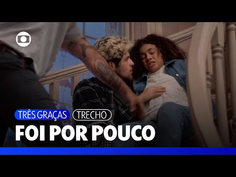 Arminda pushes Joélly, but Raul manages to save his beloved from the worst | Three Graces | TV Globo