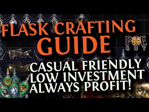 PoE 3.24 - CRAFTING FLASKS FOR BIG PROFIT / CURRENCY MAKING METHOD / - GUIDE FOR LAZY PEOPLE -
