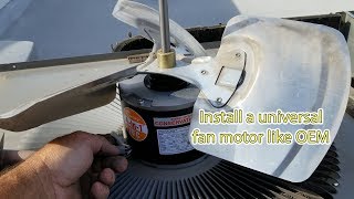 How to install a universal fan motor and make it look OEM and clean
