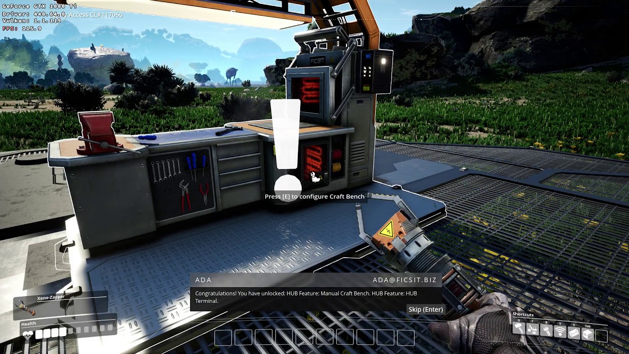 Satisfactory Linux DXVK Wine Gameplay