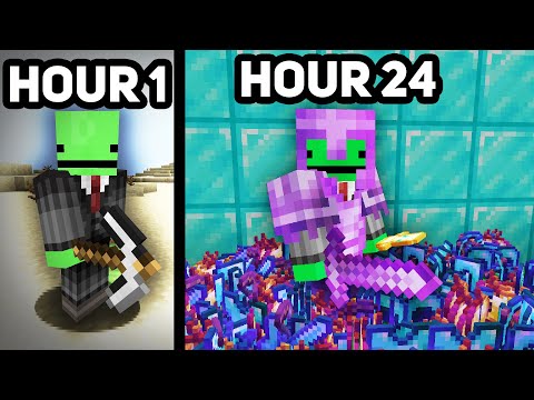I Survived 24 HOURS On Minecraft HCF!