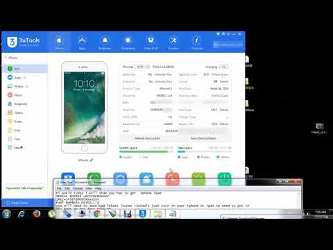 HOW TO GET IPHONE IPAD IMEI+SERIAL NUMBER +AND PART NUMBER