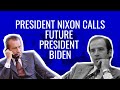 President Nixon Calls Future President Biden