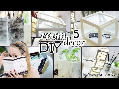 5 DIY Room Decor and Desk Organization Ideas - Art Deco Style