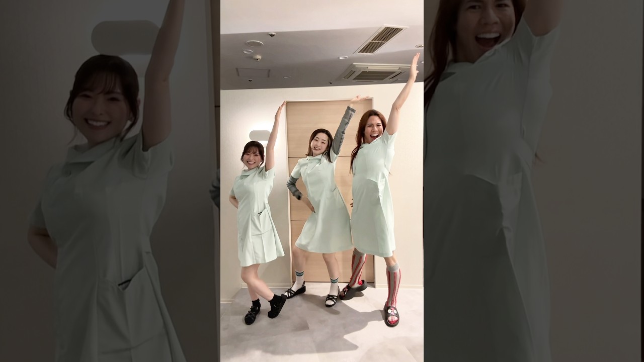【爆烈スタイル】美人歯科衛生士3人組アイドルグループデビュー#Shorts