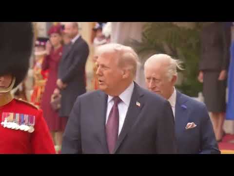 TRUMPET VOLUNTARY | J. Clarke |Trump inspecting the guard at windsor castle with King Charles