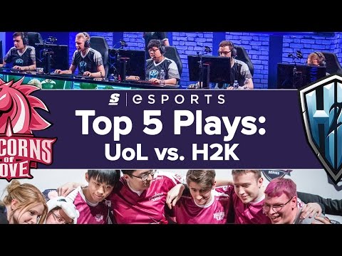 Top 5 Plays from Unicorns of Love vs. H2k-Gaming (2016 EU LCS)