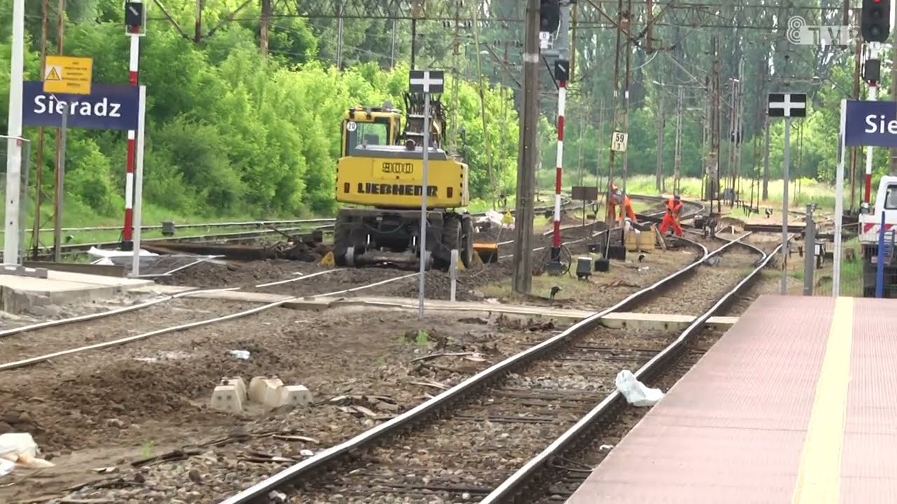 Trwa remont na sieradzkim dworcu kolejowym