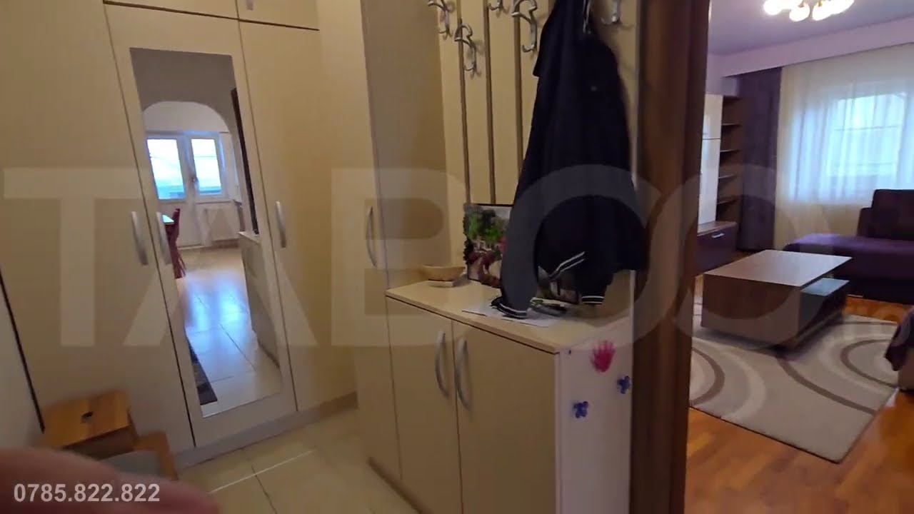 Apartament de vanzare 2 camere pivnita si balcon in zona Garii Sibiu - Video