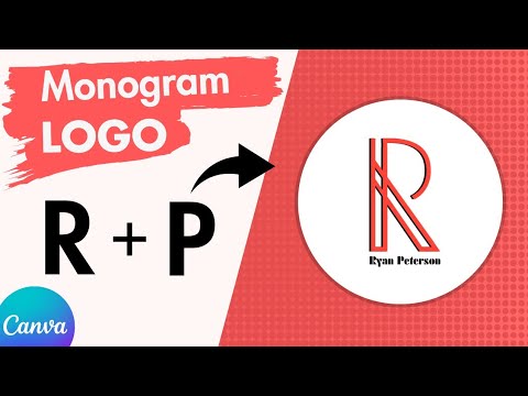 Create a Professional Monogram Logo Using Canva Shapes Step by Step