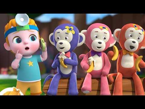 5 little monkey jumping on the bed cocomelon song nursery rhymes@RamyaRhymes987-d4b 