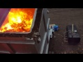 Burning Process In Incinerator Hurikan 1000