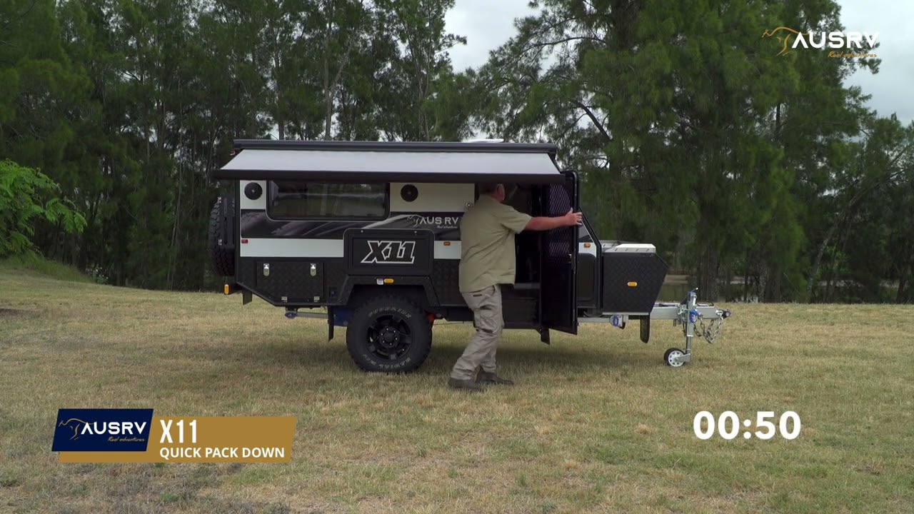 Quick Pack down: AUSRV X11 Overland Travel Trailer