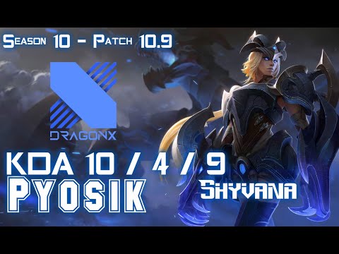 DRX Pyosik SHYVANA vs POPPY Jungle - Patch 10.9 KR Ranked