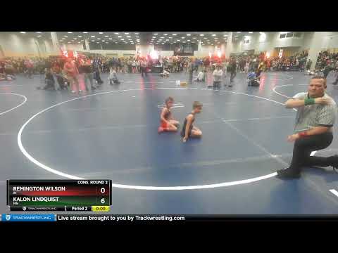 67 Lbs Cons. Round 2 - Kalon Lindquist, MN Vs Remington Wilson, IN 2b61