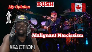 RUSH - Malignant Narcissism/ De Slagwerker { Snakes &amp; Arrows Live } Reaction video. Kenian Reaction.