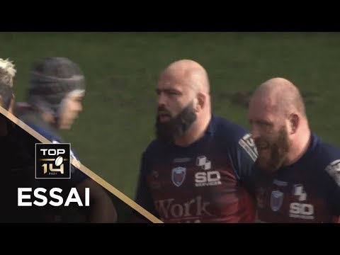 TOP 14 - Essai Mike TADJER (FCG) - Toulouse - Grenoble - J15 - Saison 2018/2019