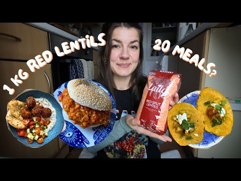 how many meals from 1kg RED LENTILS?
