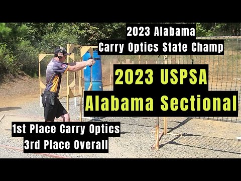 2023 USPSA Alabama Sectional - 1st Place Carry Optics State Champ- Glock 17 Gen 5 MOS - Trijicon SRO