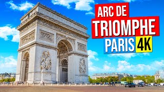 ARC DE TRIOMPHE - Paris, France 4K | Place Charles de Gaulle Etoile