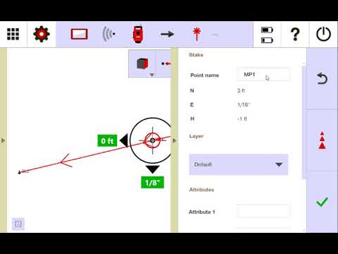 Hilti PLC 400 Tutorial - APPLICATION - Vertical Layout using Line Layout
