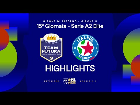 Cadi Antincendi Futura-Italpol 7-4 | Goals and HL | Matchday 15 | Serie A2 Elite 2025/26 - B