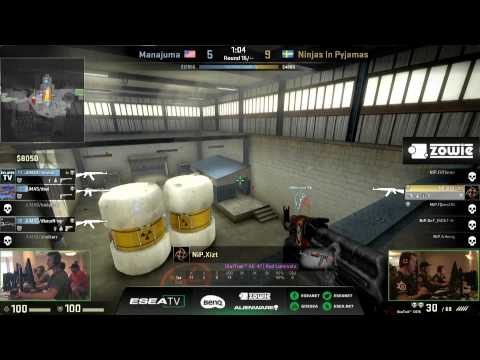 $90,000 CS:GO Tournament: NiP vs. Manajuma at ESEA LAN 16 (Map 1 de_nuke)