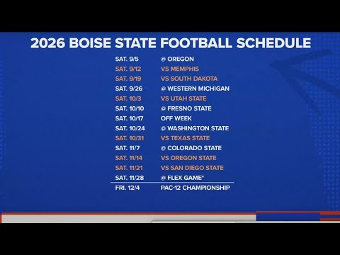 Boise State Game Schedule